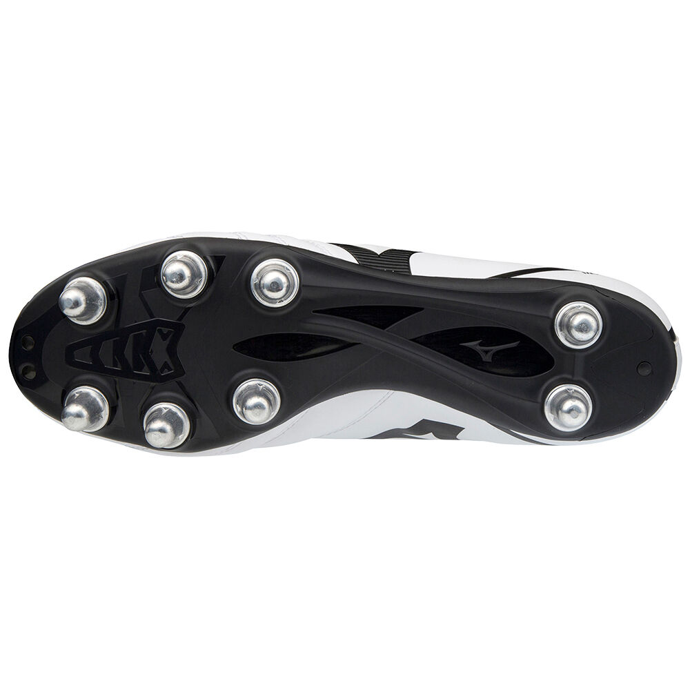 Botas Mizuno Monarcida Neo Rugby SI Para Hombre - Blanco/Negro/Rojo