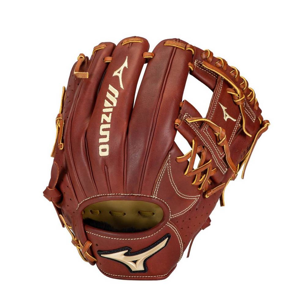 Guante De Béisbol Mizuno Prime Elite Infield 11.75 - Hombre Marrón | Cuero De Nivel Profesional